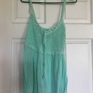 Mint crotchet top